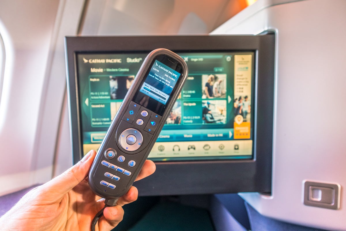 Cathay Pacific Airbus A330 Business Class IFE Remote