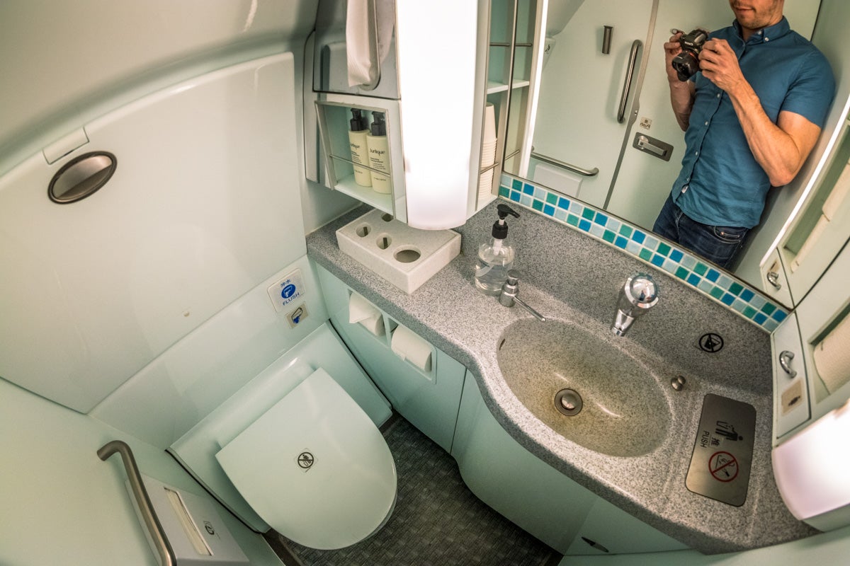 Cathay Pacific Airbus A330 Business Class Bathroom