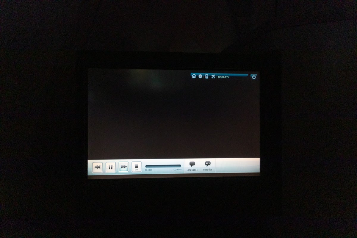 Cathay Pacific Airbus A330 Business Class IFE Screen