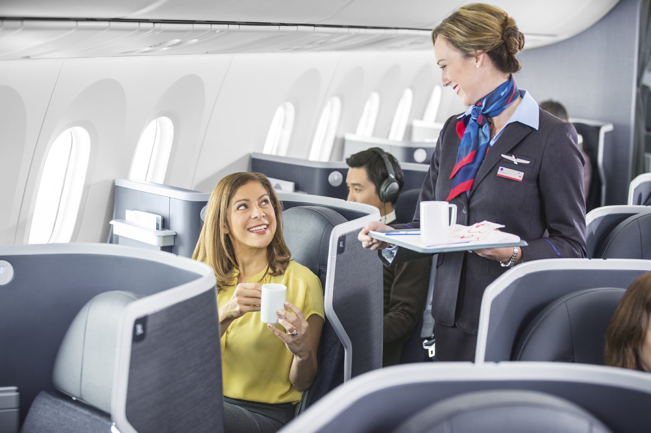 Servicio a bordo de American Airlines