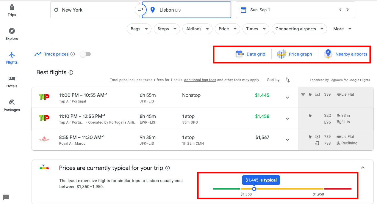 google flights one way