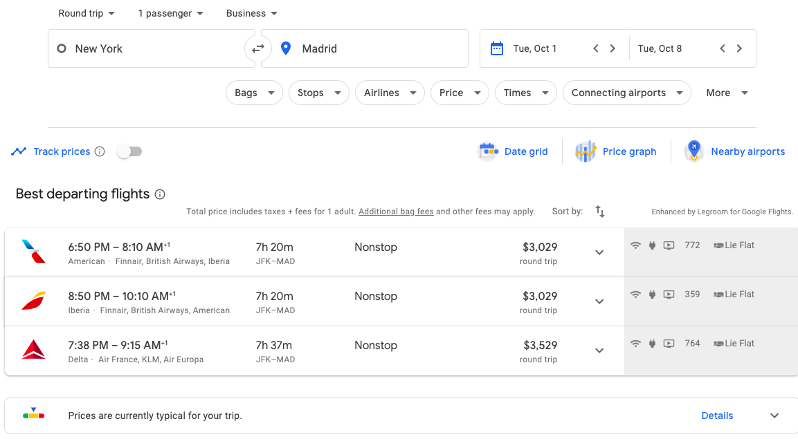 google flights one way