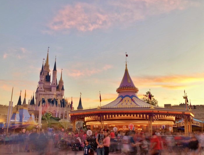 Magic Kingdom at sunset