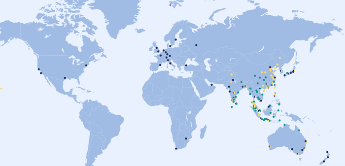 Singapore Airlines Route Map