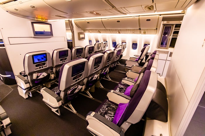 Virgin Australia Boeing 777 Premium Economy cabin