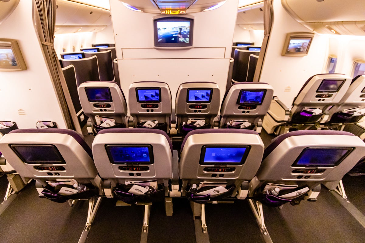 Virgin Australia Boeing 777 Premium Economy cabin