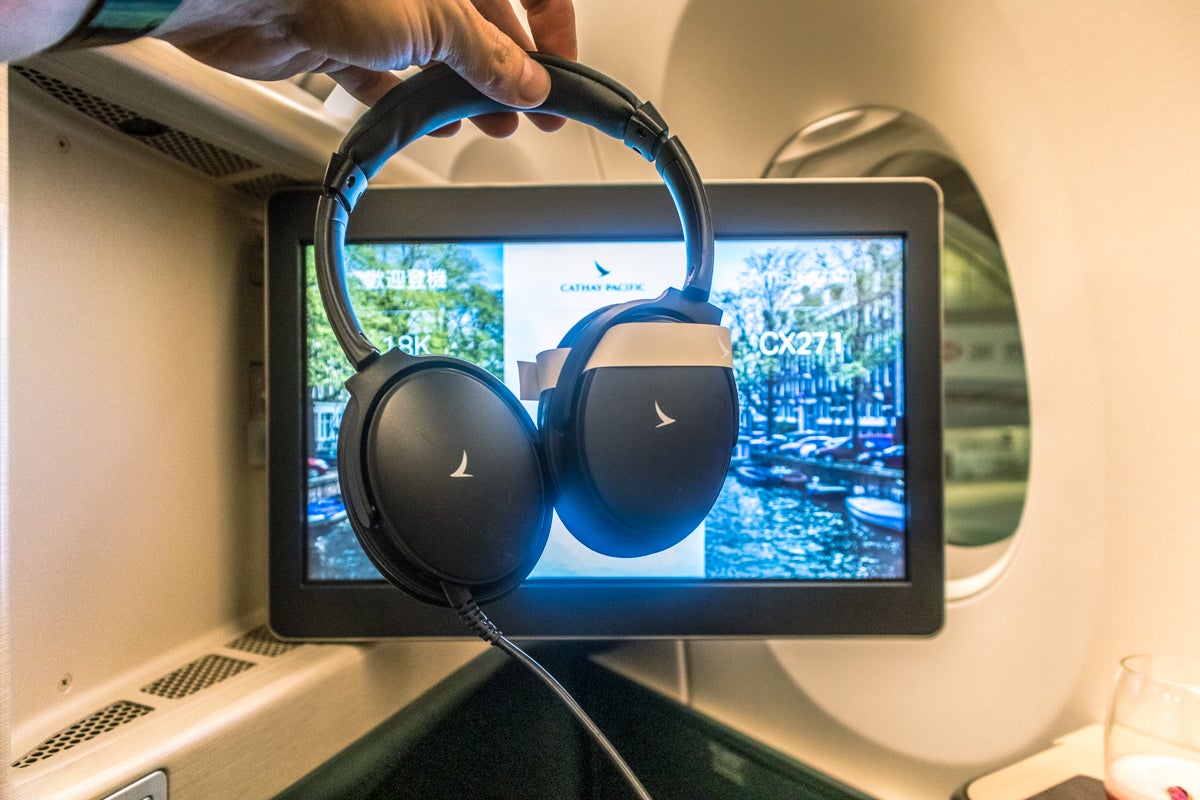 Cathay Pacific Airbus A350 Business Class Noise Cancelling Headp