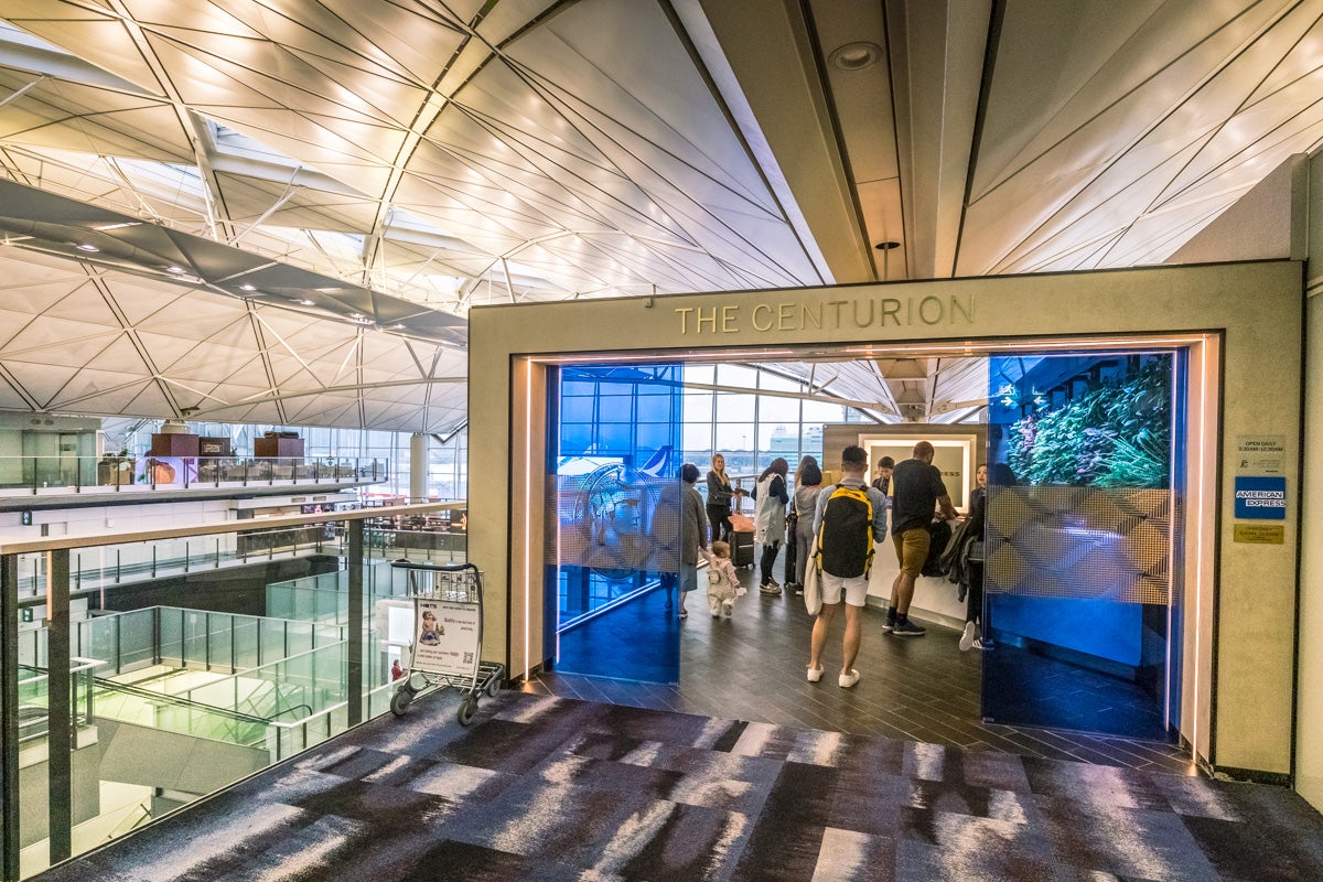 American Express Centurion Lounge Hong Kong - Reception Entrance