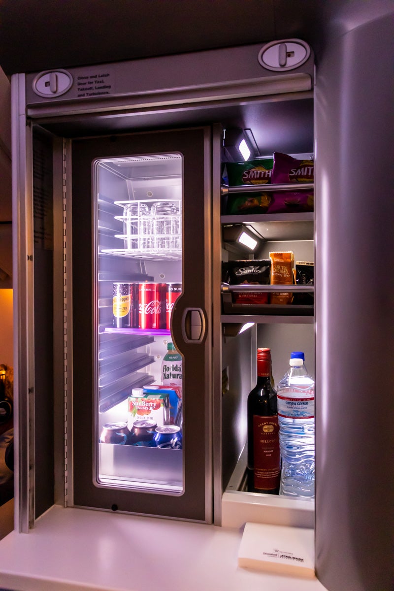 Virgin Australia Boeing 777 Premium Economy pantry