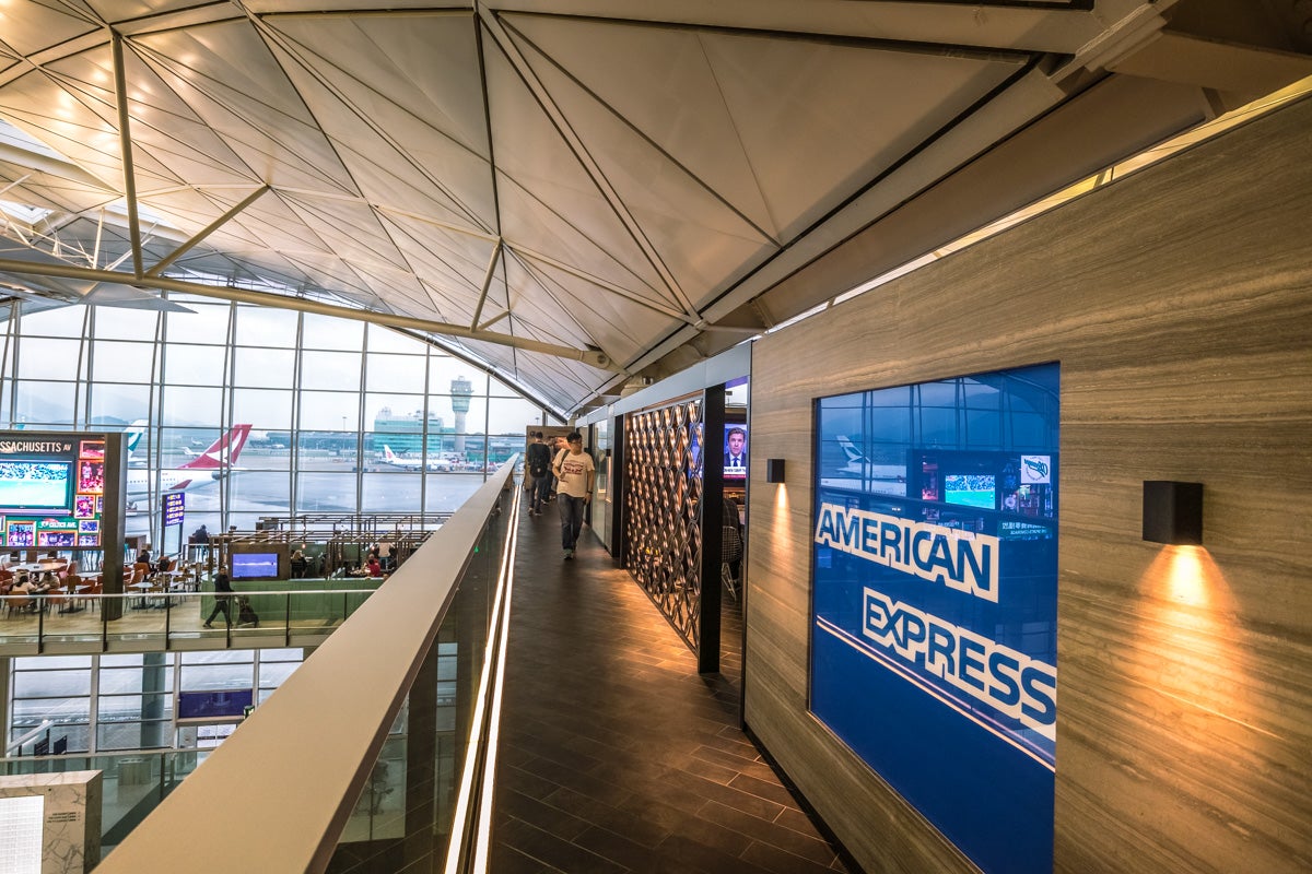American Express Centurion Lounge Hong Kong - Entrance Walkway