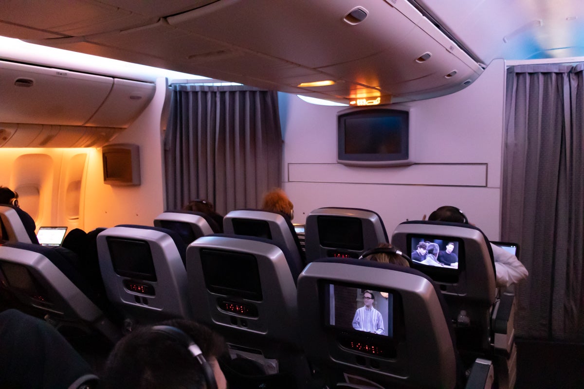 Virgin Australia Boeing 777 Premium Economy cabin