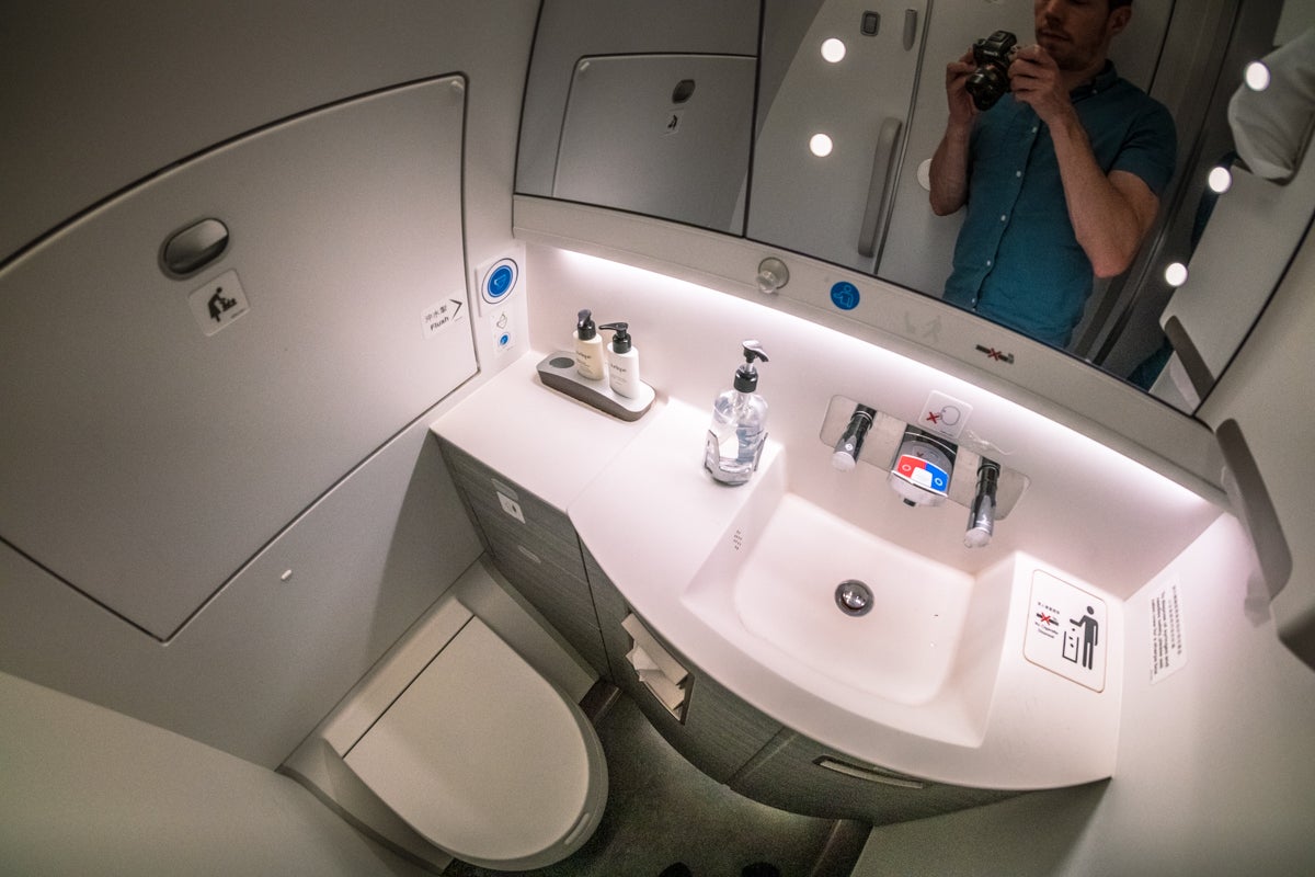 Cathay Pacific Airbus A350 Business Class Lavatory