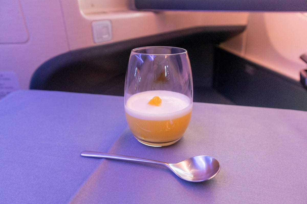 Cathay Pacific Business Class New Dessert Service