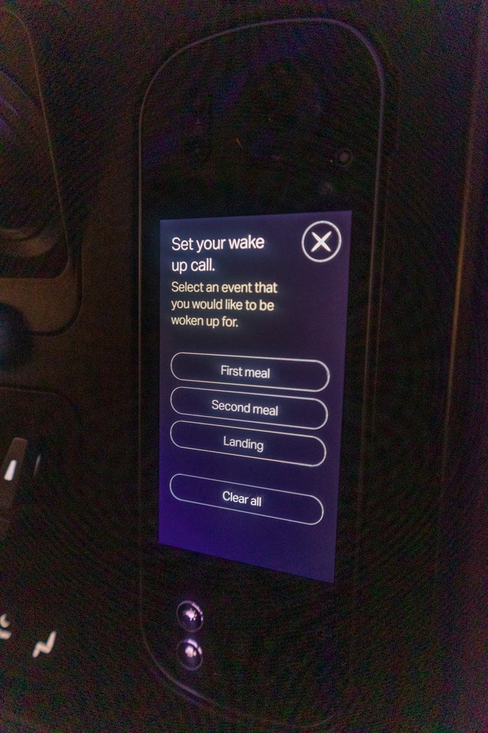 Cathay Pacific Airbus A350 Business Class IFE Remote Wake Up Set