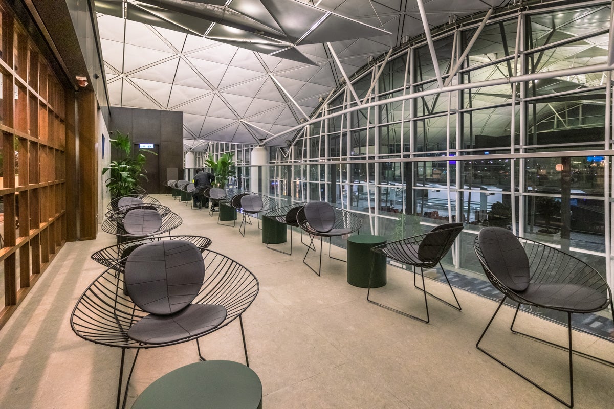 Cathay Pacific Lounge Hong Kong - The Deck - The Terrace