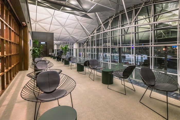 Cathay Pacific Lounge Hong Kong - The Deck - The Terrace