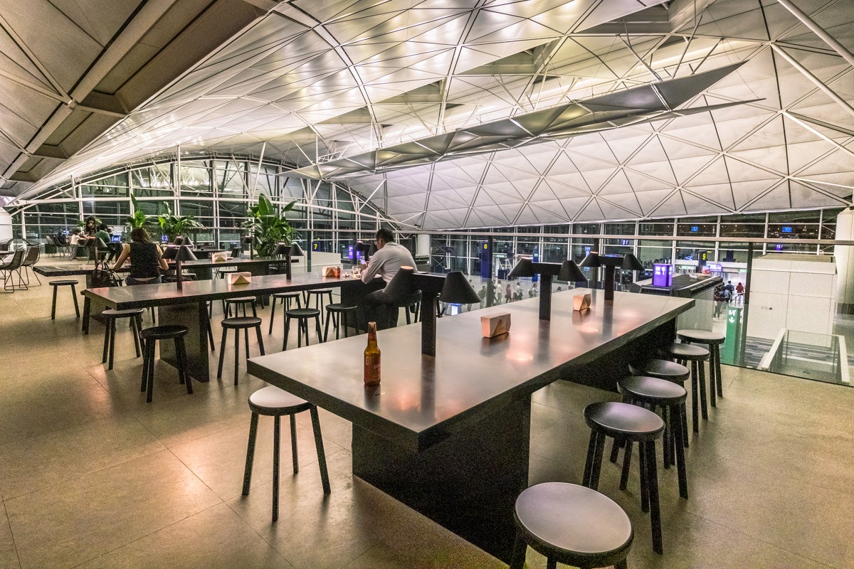 Cathay Pacific Lounge Hong Kong - The Deck - The Terrace