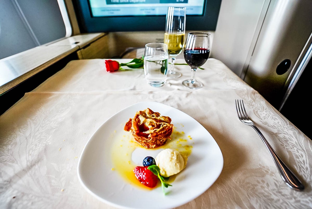 Asiana Airlines A380 First Class Bread Pudding - Cherag Dubash