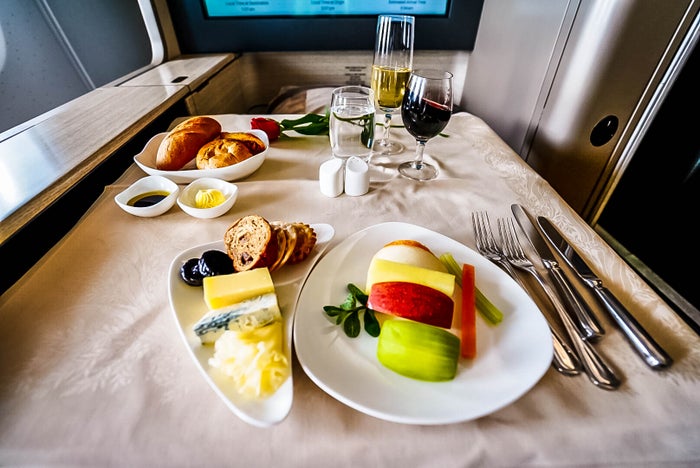 Asiana Airlines A380 First Class Cheese Platter - Cherag Dubash