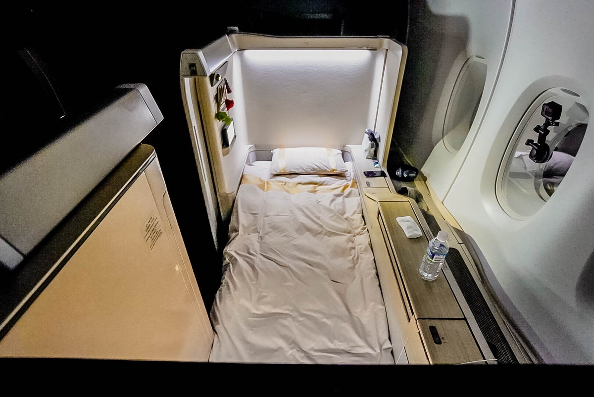 Asiana Airlines A380 First Class Flat bed - Cherag Dubash