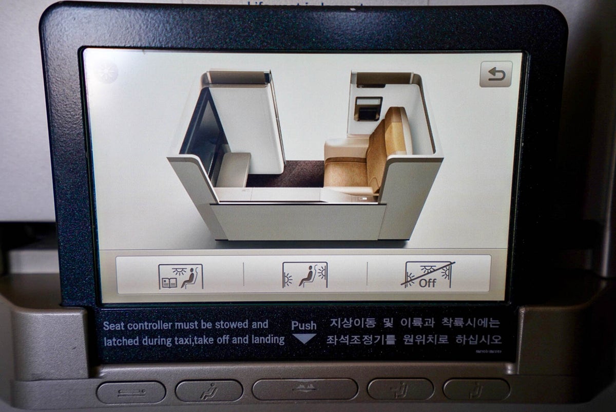 Asiana Airlines A380 First Class Lighting Controls - Cherag Dubash