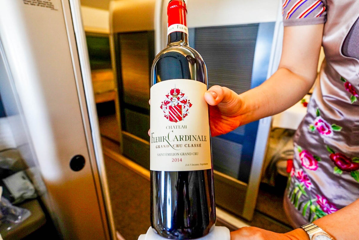 Asiana Airlines A380 First Class Red Wine - Cherag Dubash