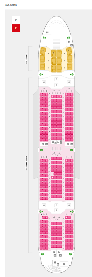 asiana airlines a380 seat map