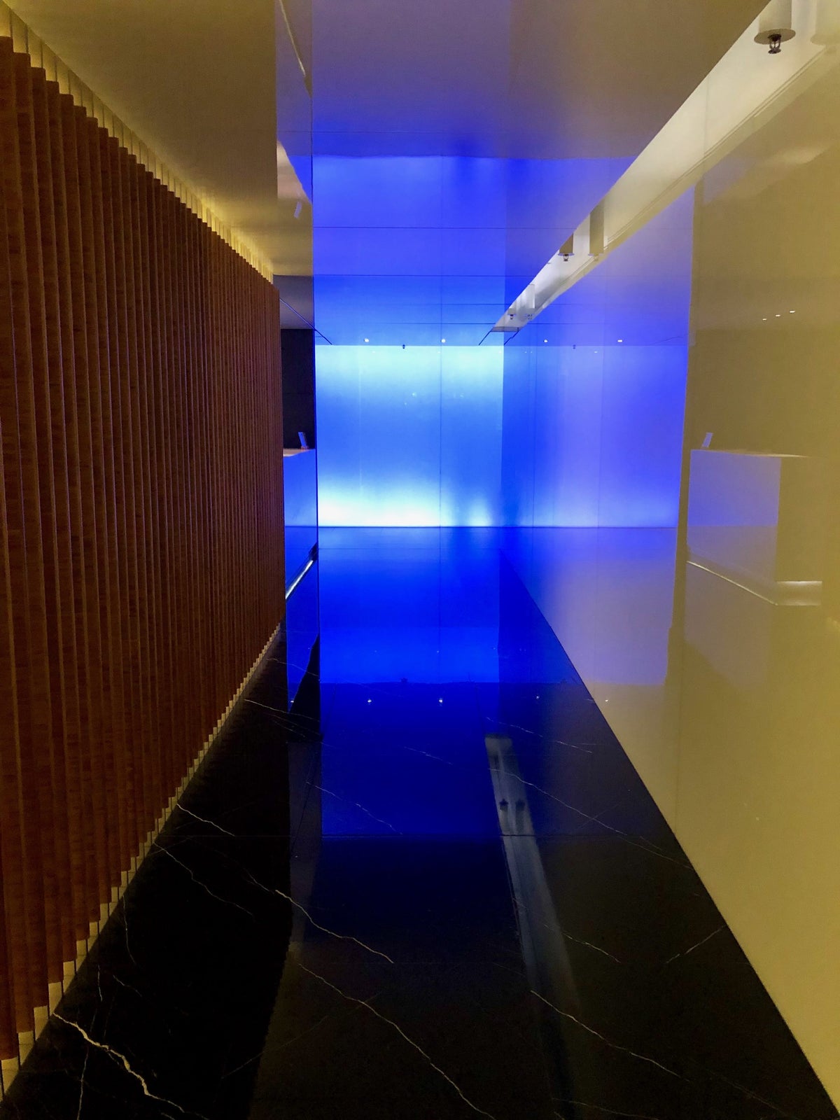 Cathay Pacific Lounge Hong Kong - The Wing - Shower Entrance