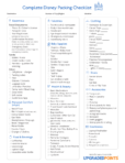 the ultimate disney vacation packing list best tips printable