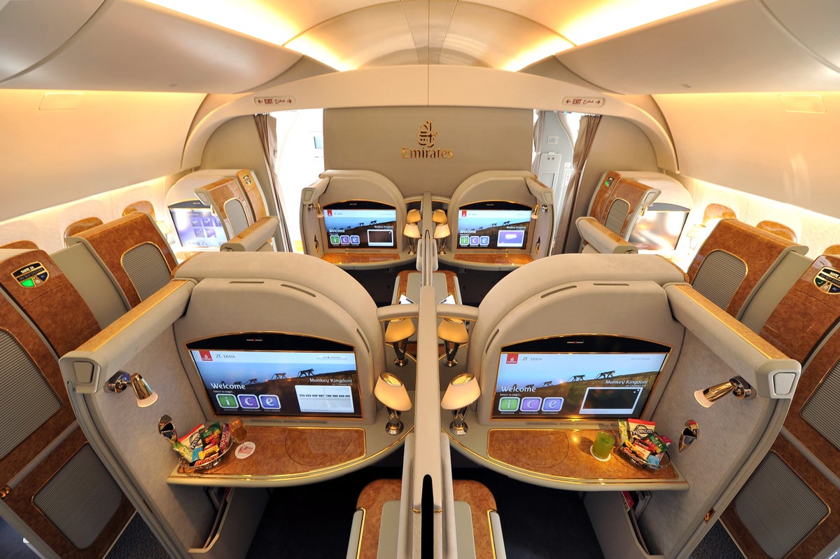 Emirates Serving Dom Pérignon Plénitude 2 to First Class Passengers