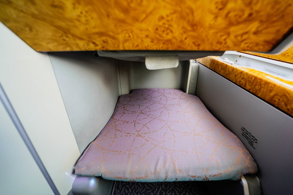 Emirates A380 Business Class Cubby