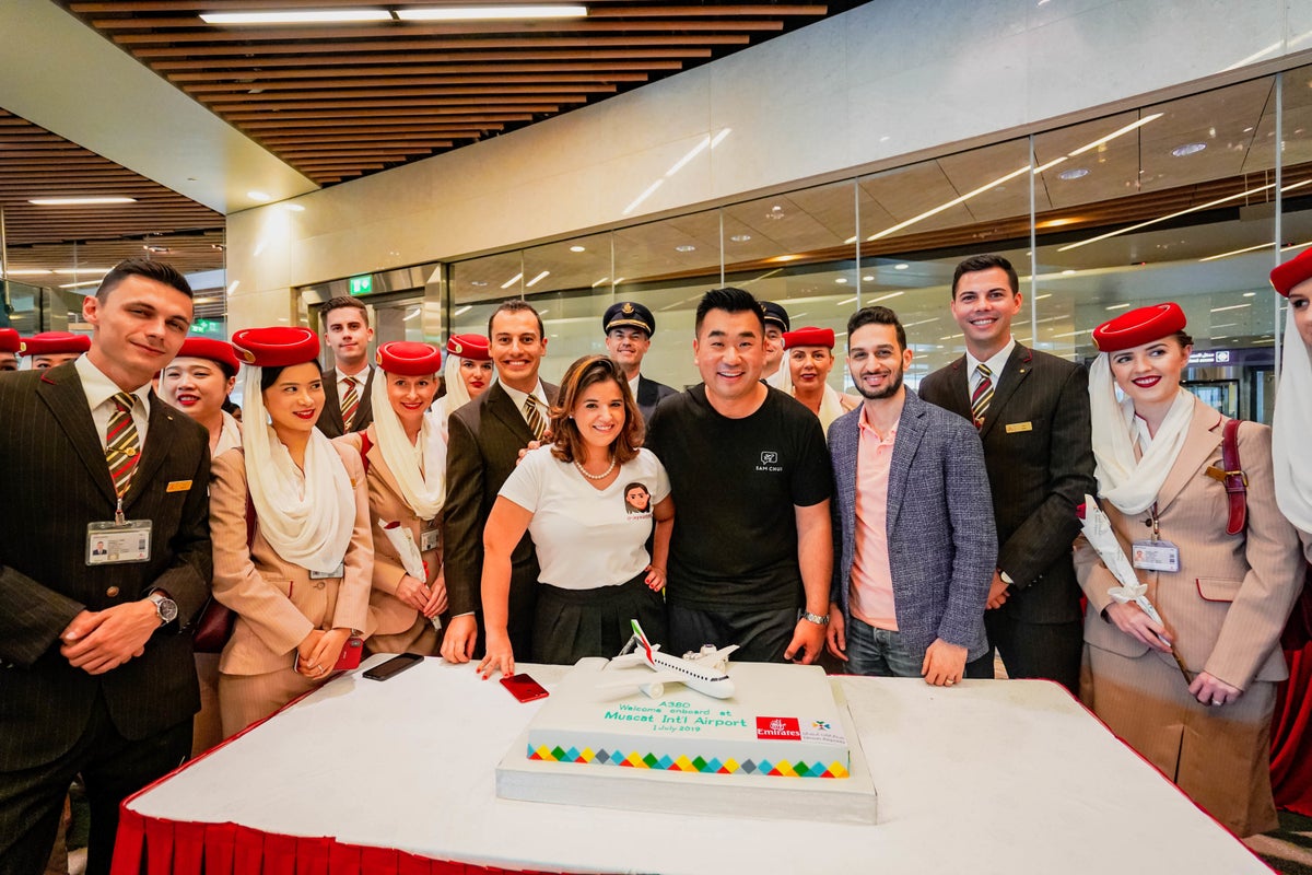 Emirates Inaugural World's Shortest A380 Ceremony Muscat Airport - Cherag Dubash