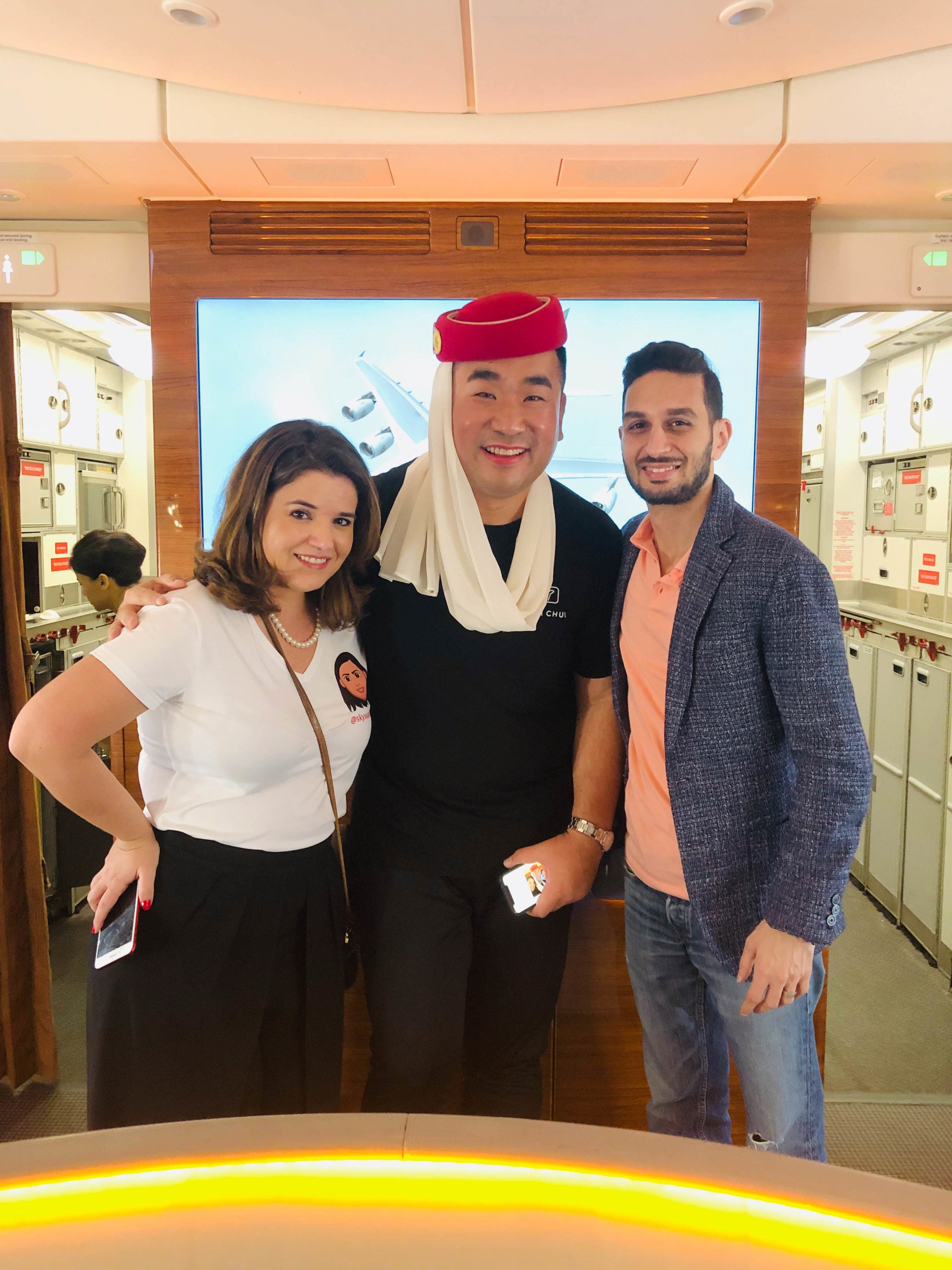 Emirates A380 Flight Onboard Lounge Cherag Dubash