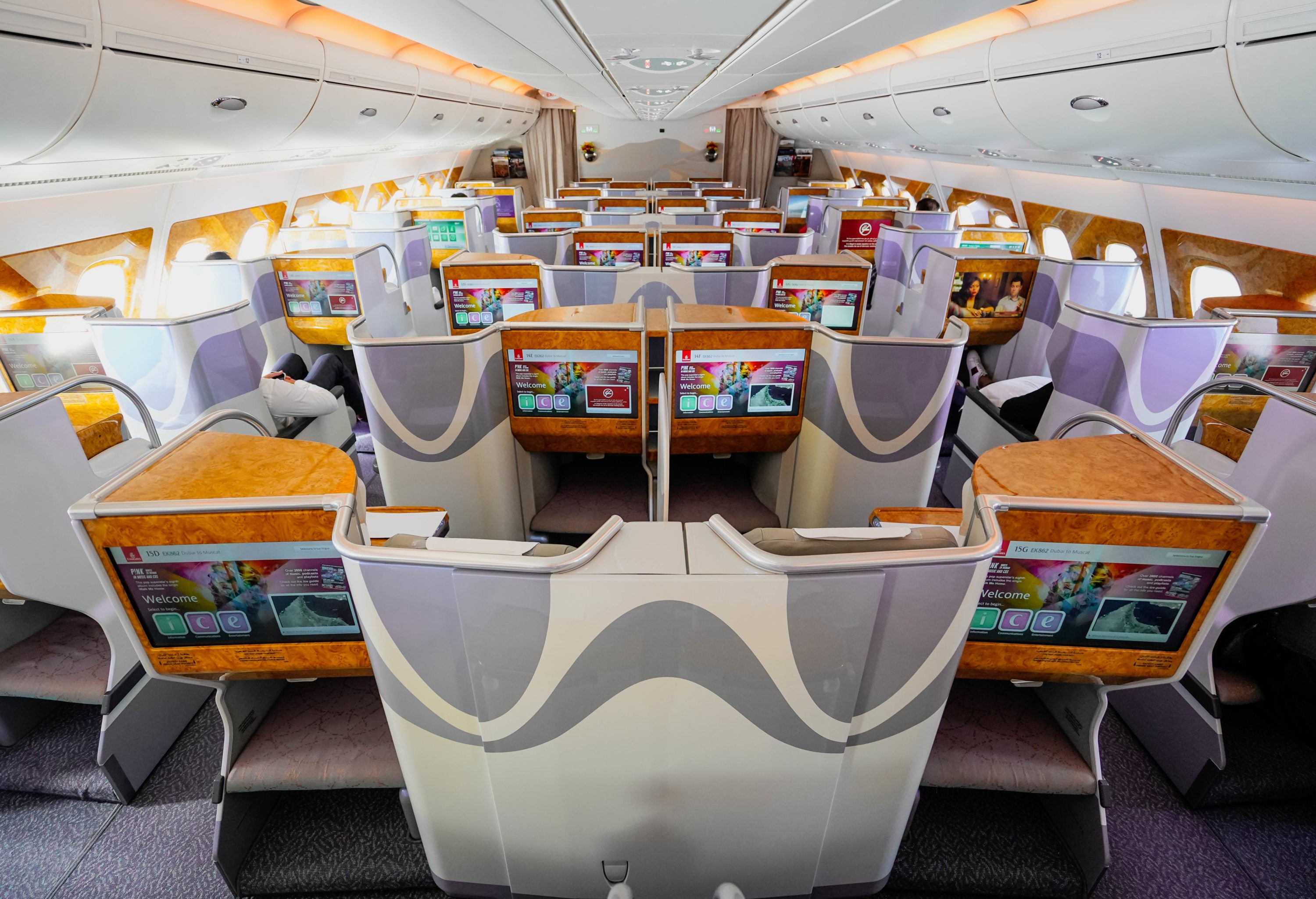 Emirates Inaugural World S Shortest A380 Flight Review Business