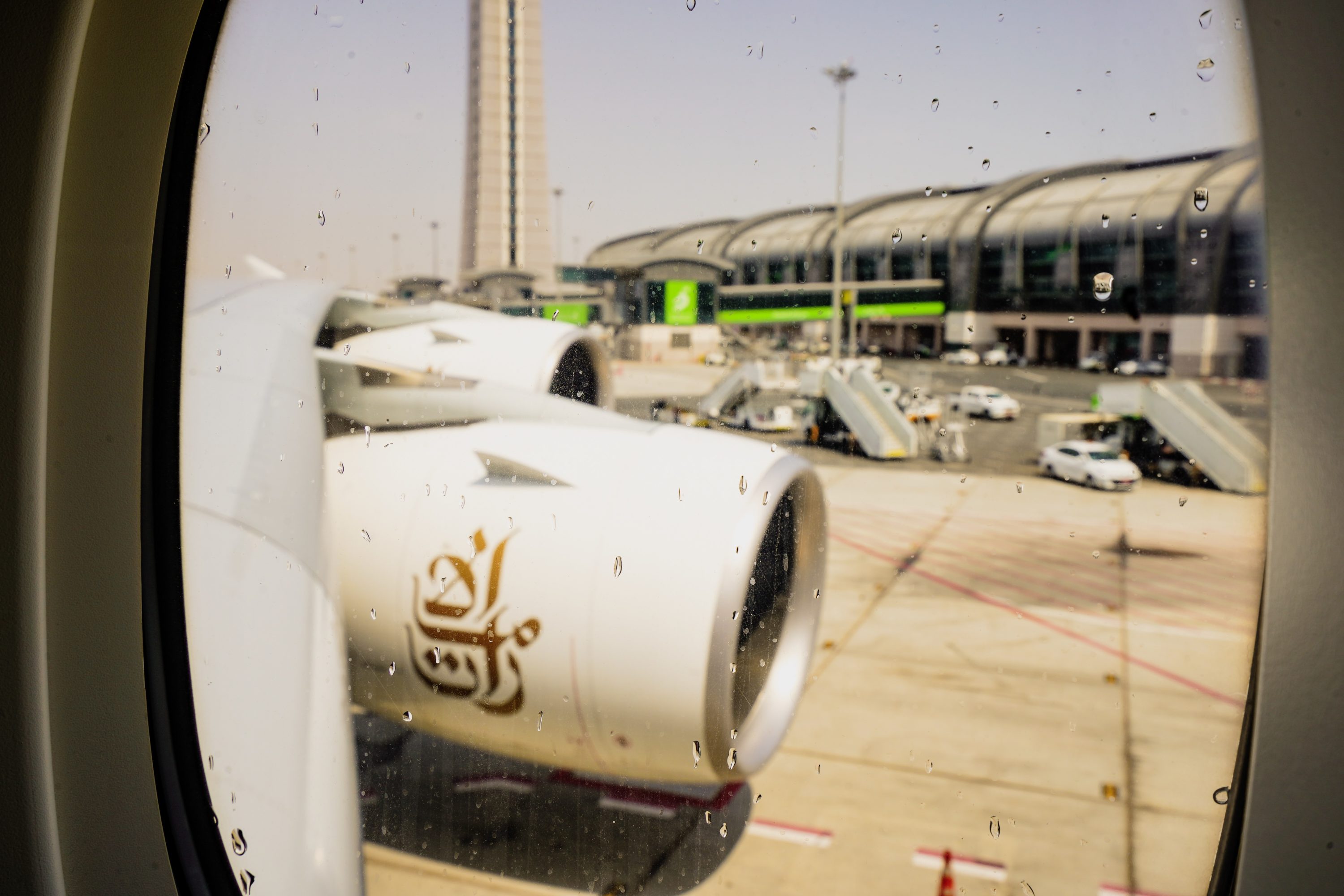 Emirates Airbus A380 Window View