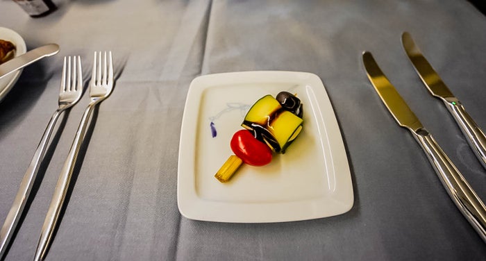 Korean Air Boeing 777 First Class Appetizer - Cherag Dubash