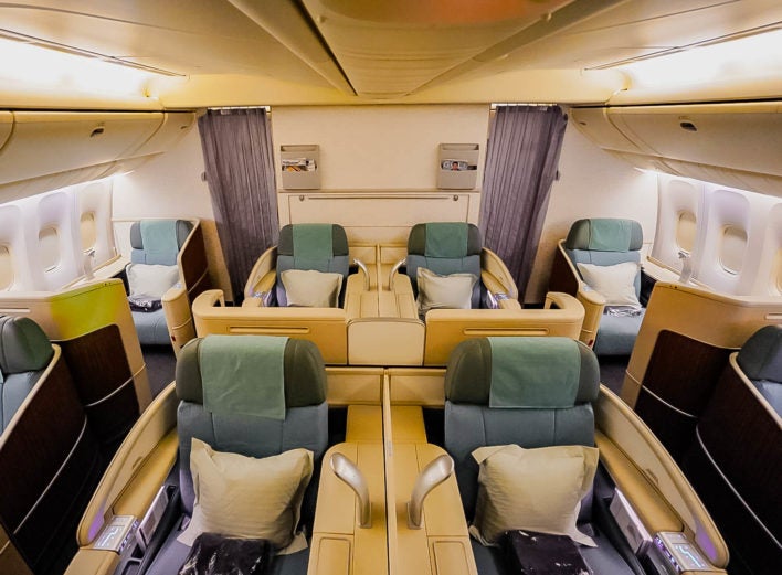 Korean Air - Boeing 777 First Class Cabin - Cherag Dubash