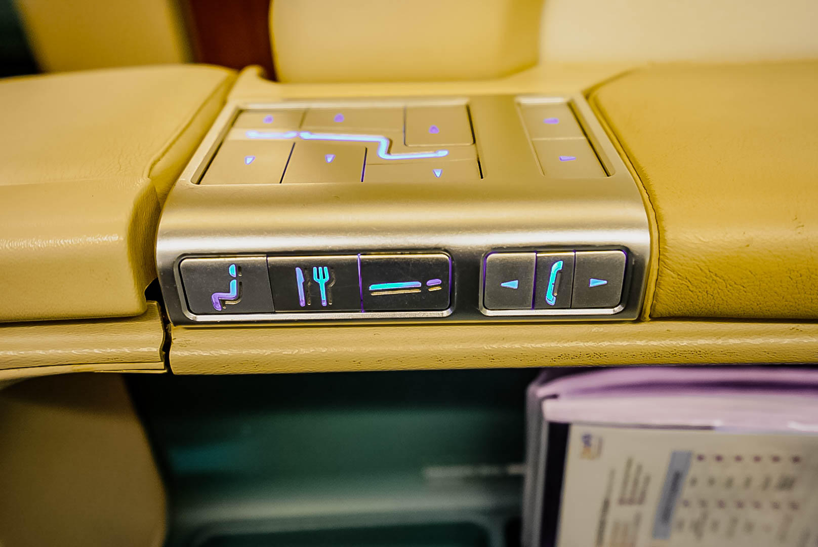 Korean Air Boeing 777 First Class Seat Controls - Cherag Dubash