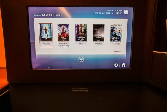 Korean Air Boeing 777 First Class TV Monitor - Cherag Dubash