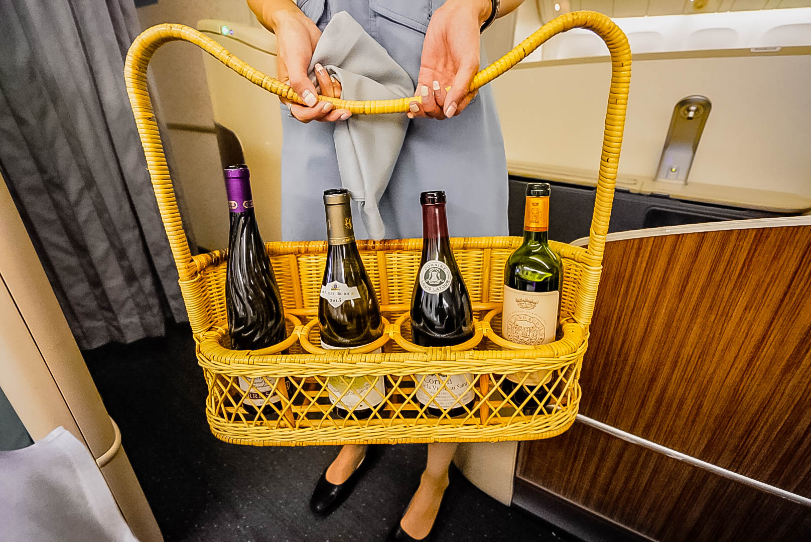 Korean Air Boeing 777 First Class Wine Offerings - Cherag Dubash