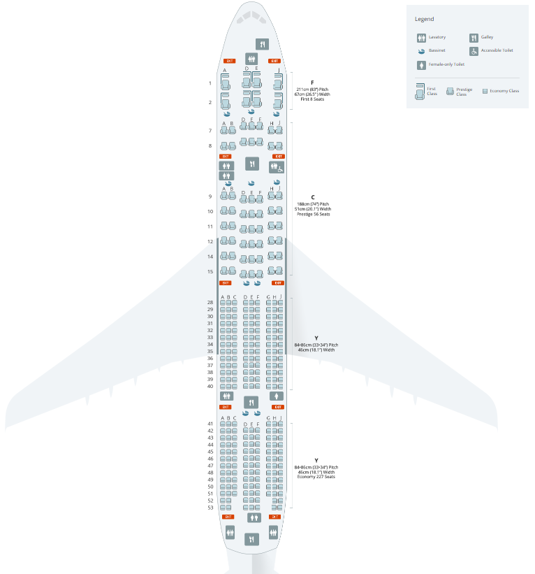 Korean Air Boeing 777 300 Seating Chart