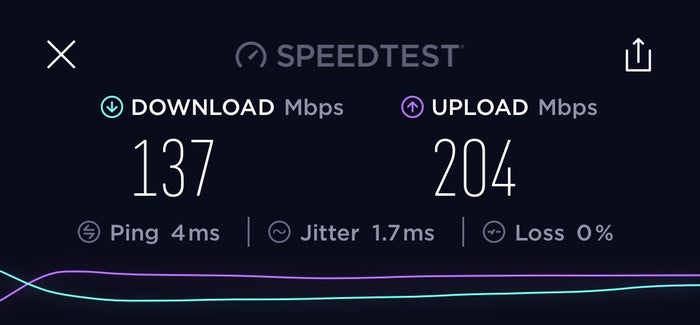 Plaza Premium First Lounge Hong Kong - WiFi Speed