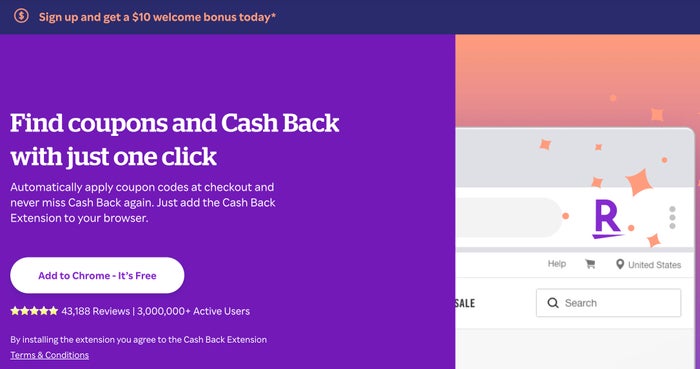 Rakuten Button Rakuten chrome extension
