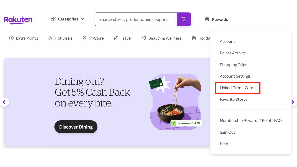 Rakuten link credit cards