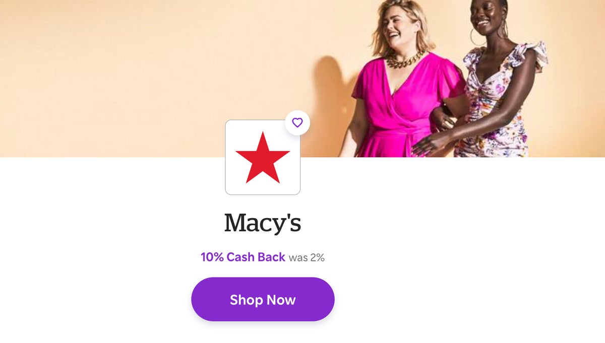 Rakuten macys rewards page