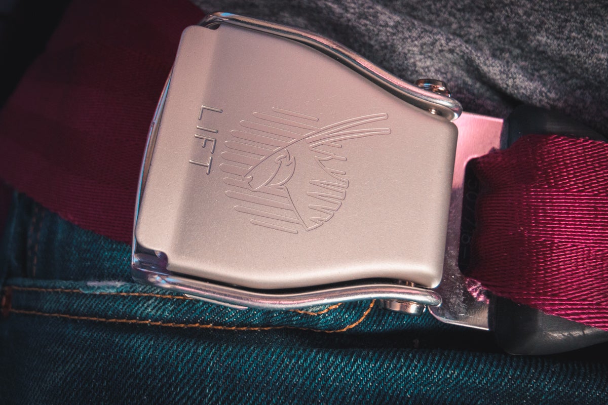 Qatar Airways Airbus A350 Business Class - Branded Seat Belts