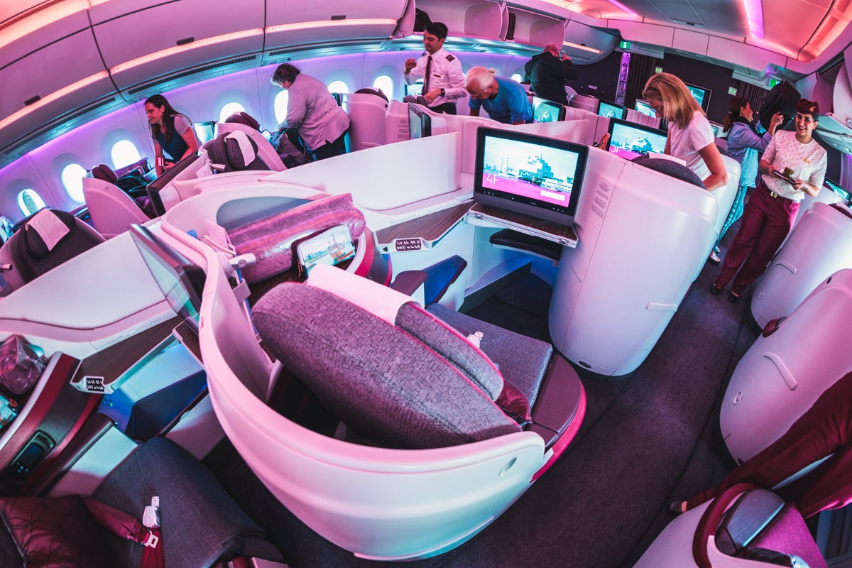 Qatar Airways Airbus A350 Business Class - Middle Seats