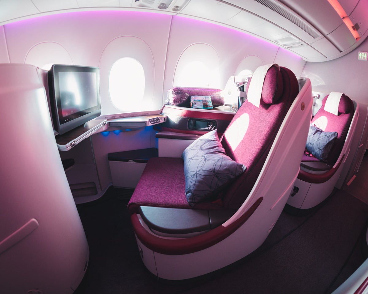 Greg Stone - Qatar Airways Airbus A350 Business Class - Window Seats