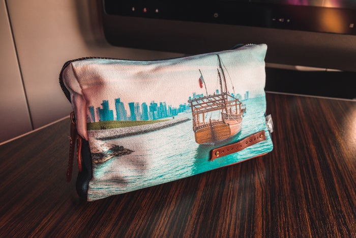 Qatar Airways Airbus A350 Business Class - Nappa Dori Amenity Kit