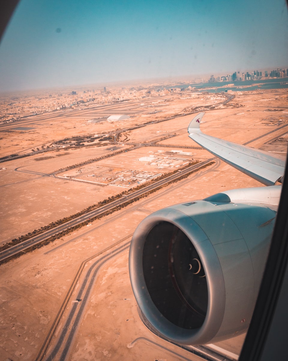 Qatar Airways Airbus A350 - Take-Off Views